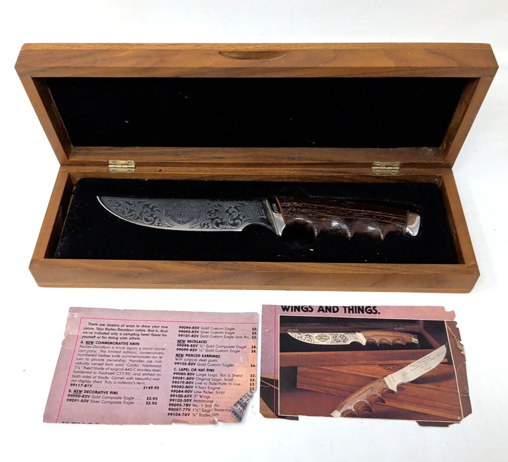 Harley-Davidson Ltd. Ed. 1981 Gerber Model 525 Collectors Ed. Knife #2633/3000